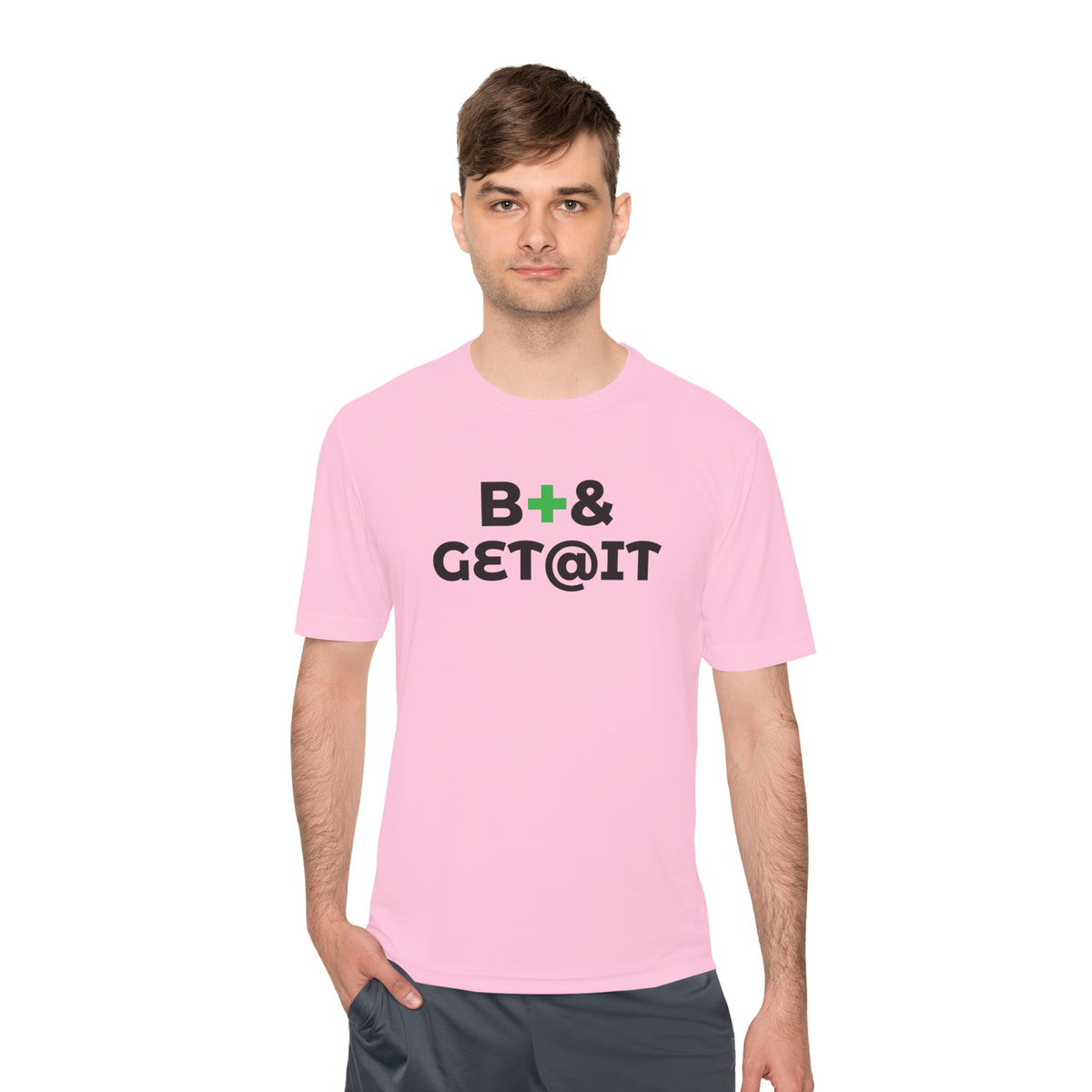 B+& GET@IT – Moisture-Wicking Performance T-Shirt | CAS+ILLO Apparel
