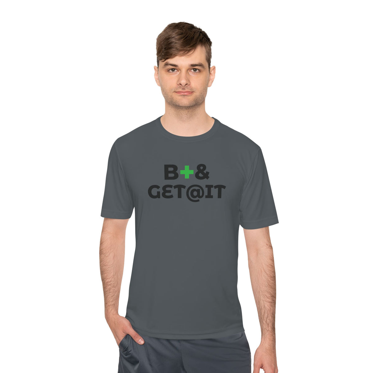 B+& GET@IT – Moisture-Wicking Performance T-Shirt | CAS+ILLO Apparel