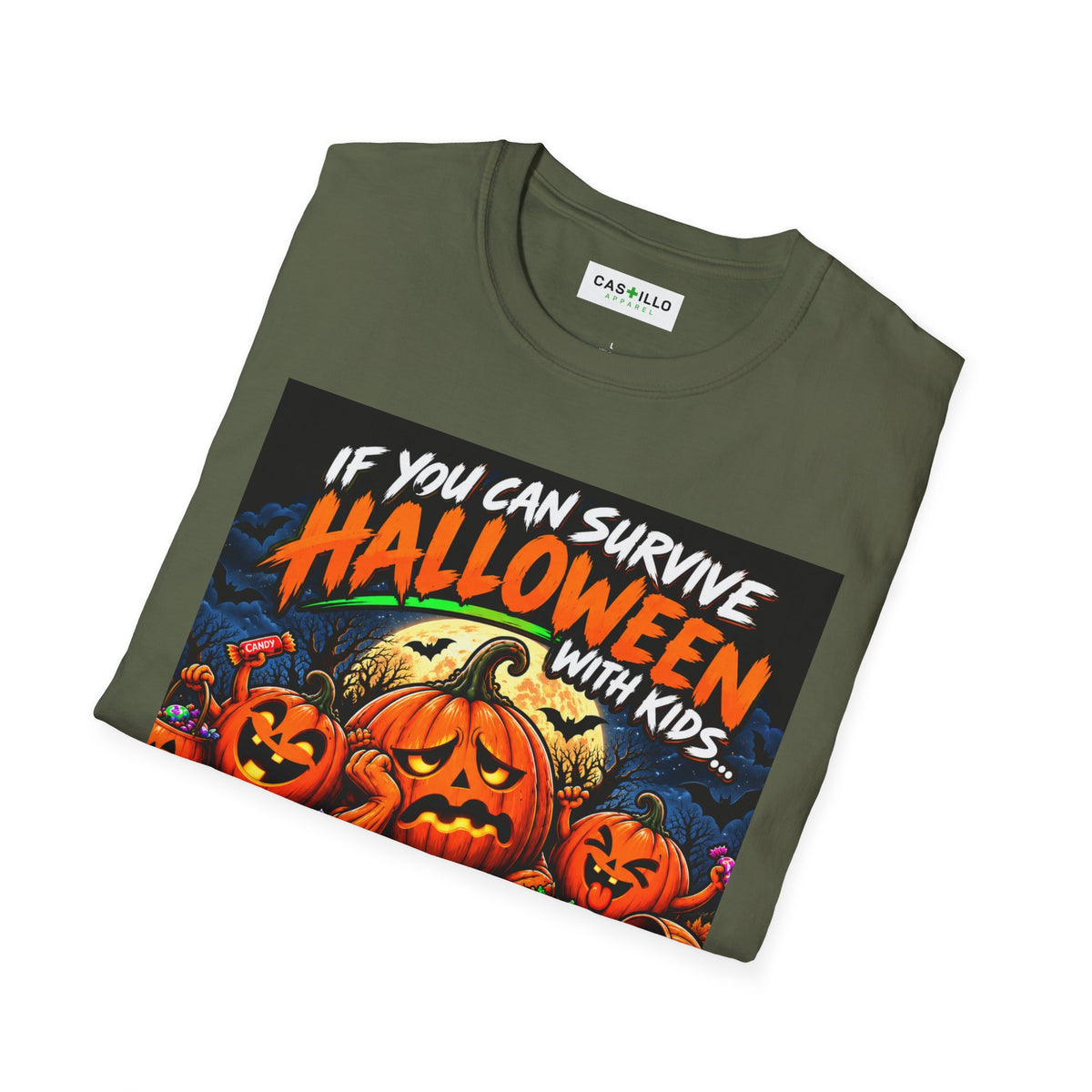 Survive Halloween With Kids | Funny Halloween T-Shirt