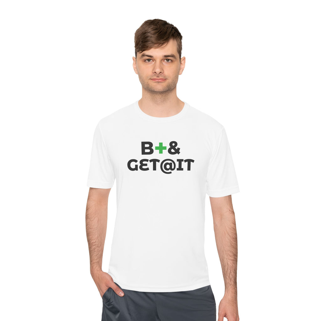 B+& GET@IT – Moisture-Wicking Performance T-Shirt | CAS+ILLO Apparel