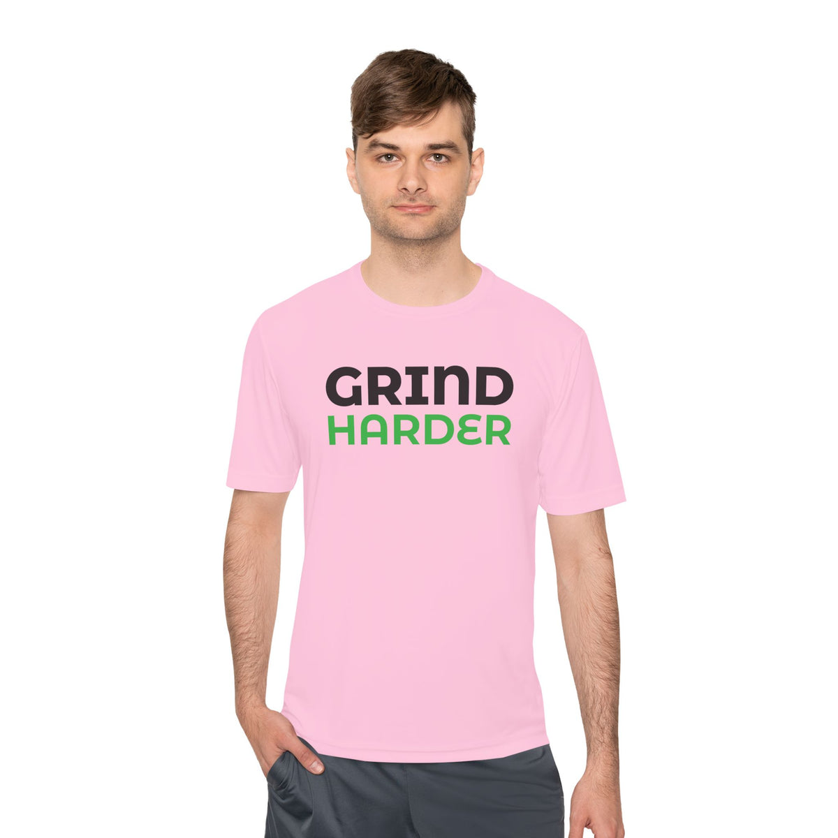 GRIND HARDER – Moisture-Wicking Performance T-Shirt | CAS+ILLO Apparel