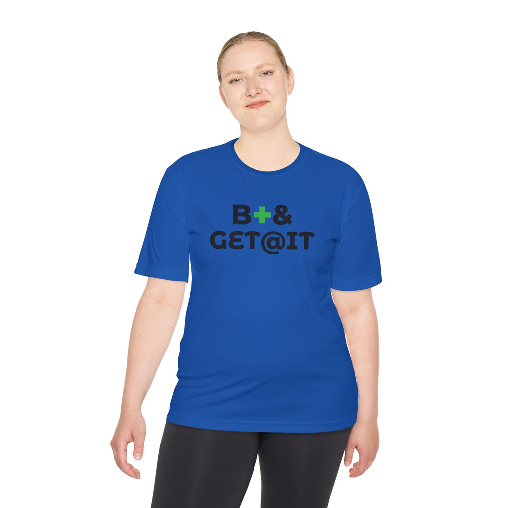 B+& GET@IT – Moisture-Wicking Performance T-Shirt | CAS+ILLO Apparel