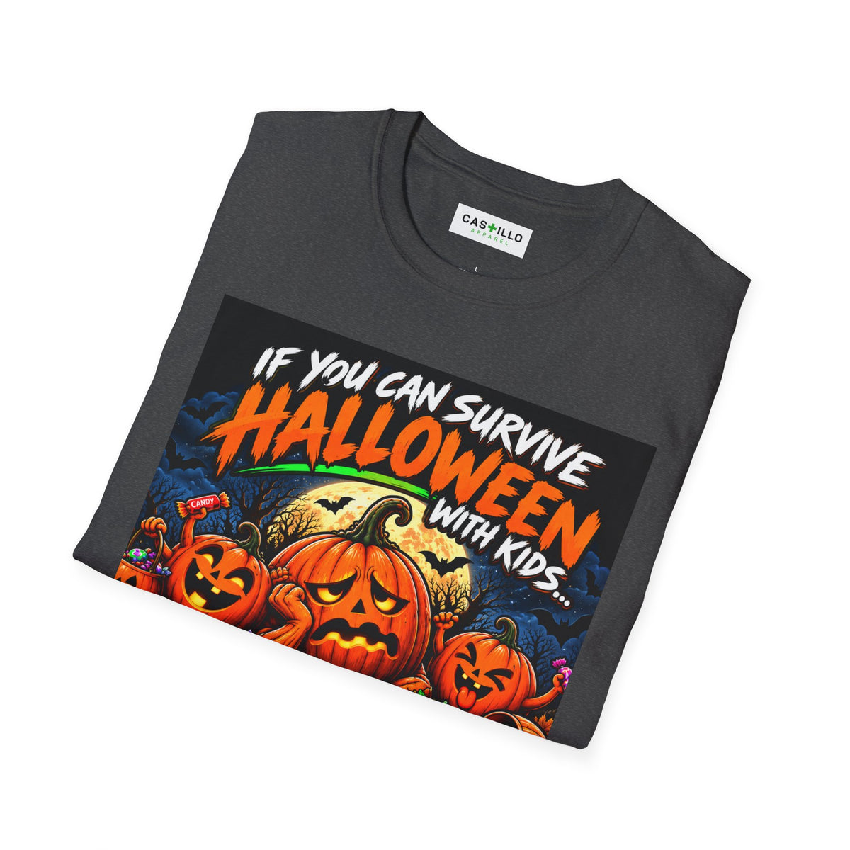 Survive Halloween With Kids | Funny Halloween T-Shirt