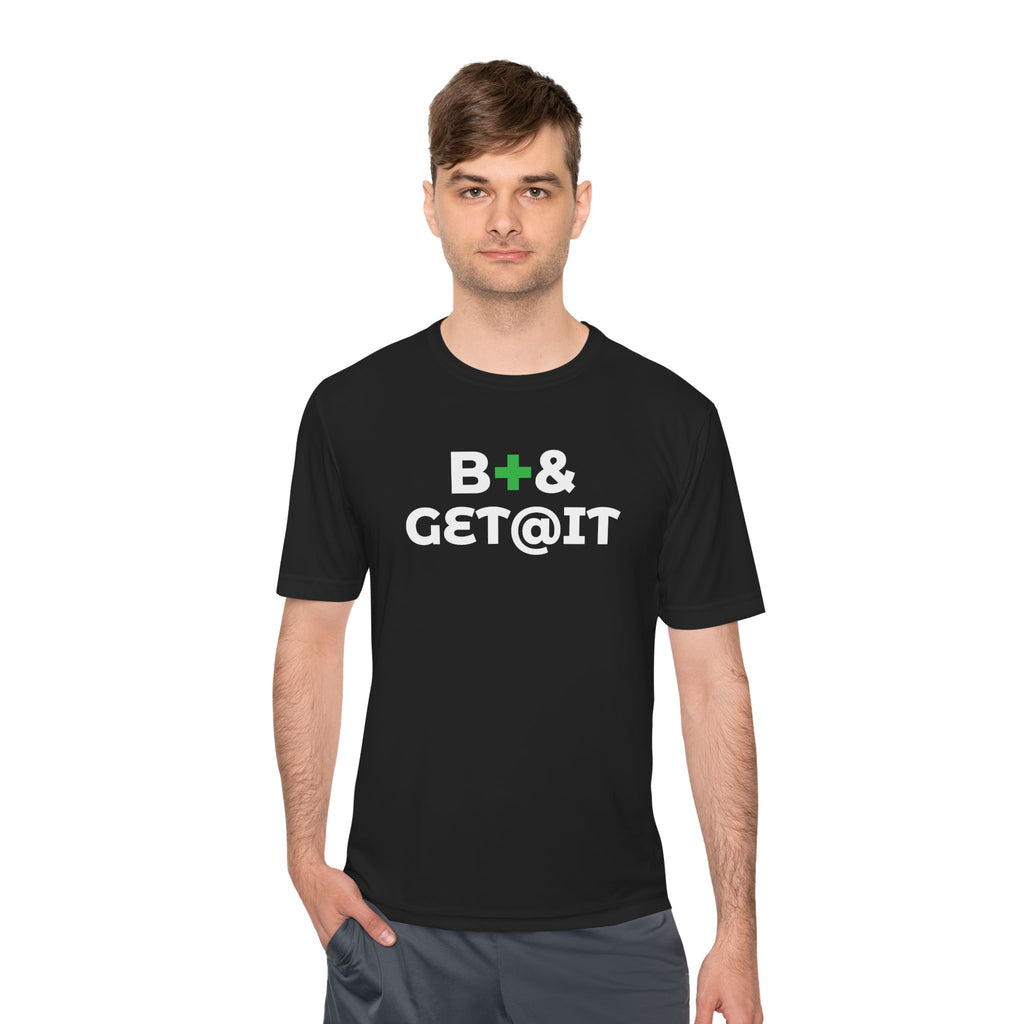 B+& GET@IT – Moisture-Wicking Performance T-Shirt | CAS+ILLO Apparel