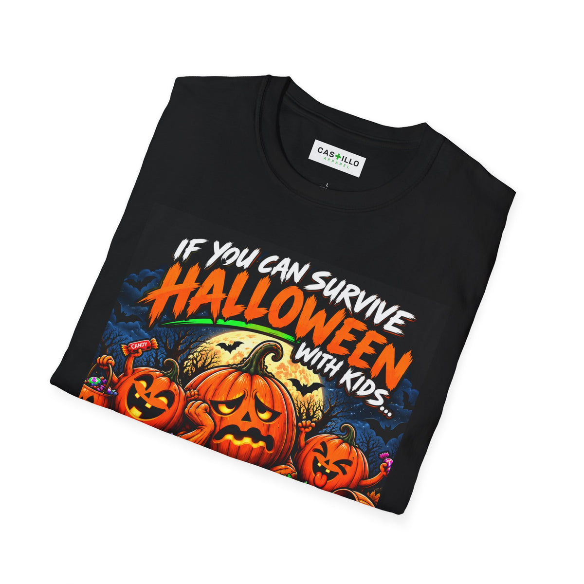 Survive Halloween With Kids | Funny Halloween T-Shirt