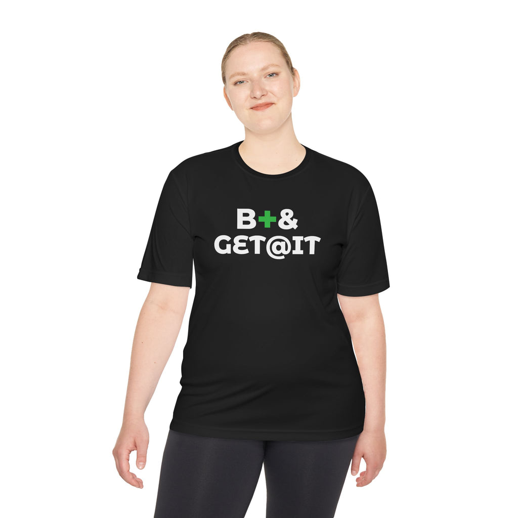 B+& GET@IT – Moisture-Wicking Performance T-Shirt | CAS+ILLO Apparel