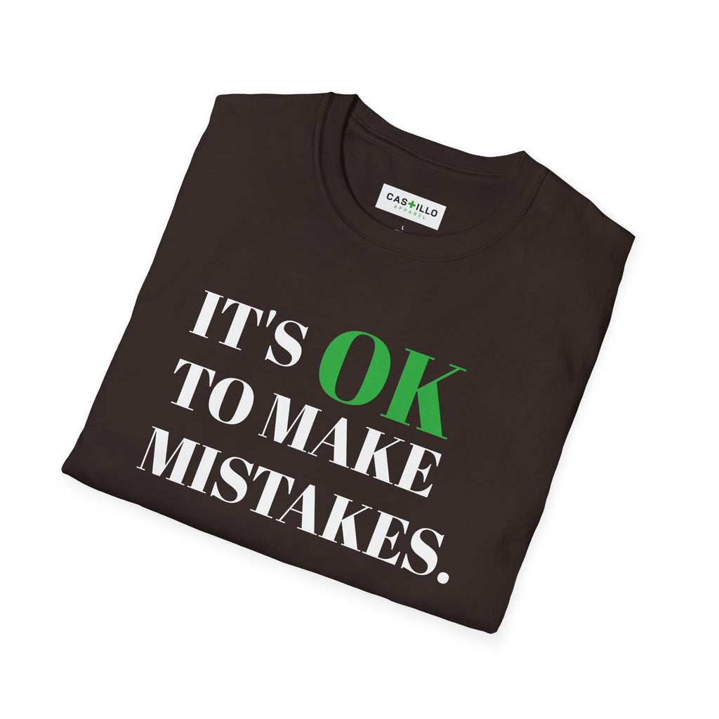 It’s OK to Make Mistakes – Positive Message T-Shirt | CAS+ILLO Apparel