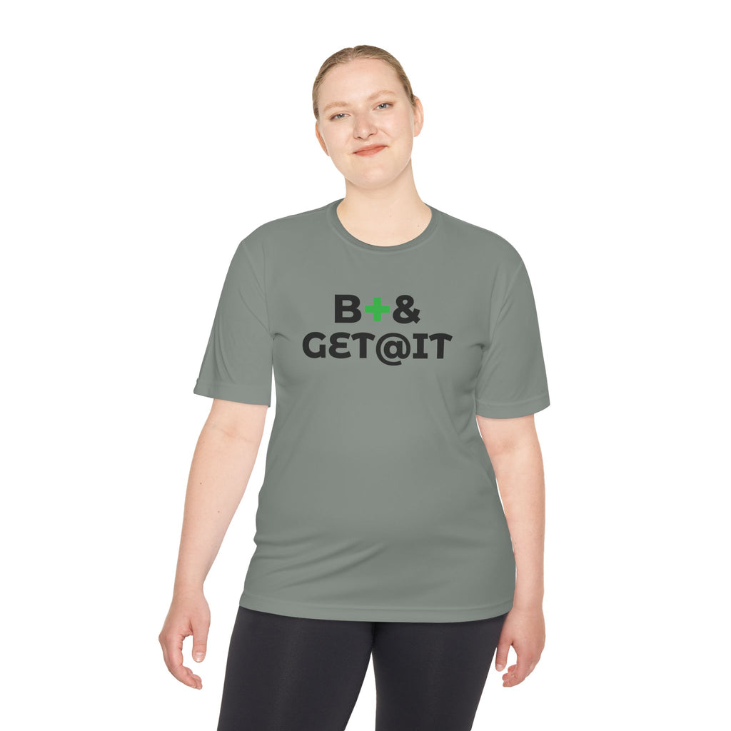 B+& GET@IT – Moisture-Wicking Performance T-Shirt | CAS+ILLO Apparel