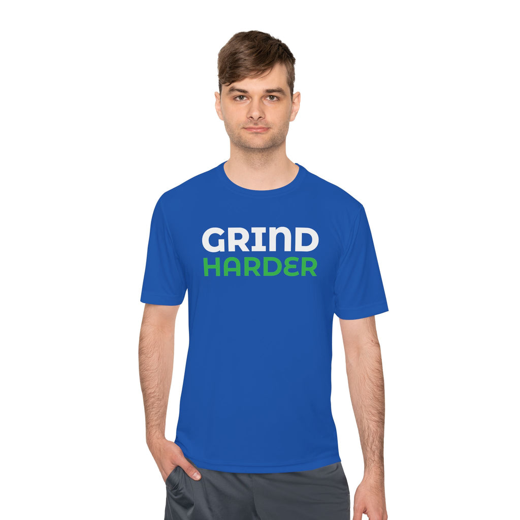 GRIND HARDER – Moisture-Wicking Performance T-Shirt | CAS+ILLO Apparel