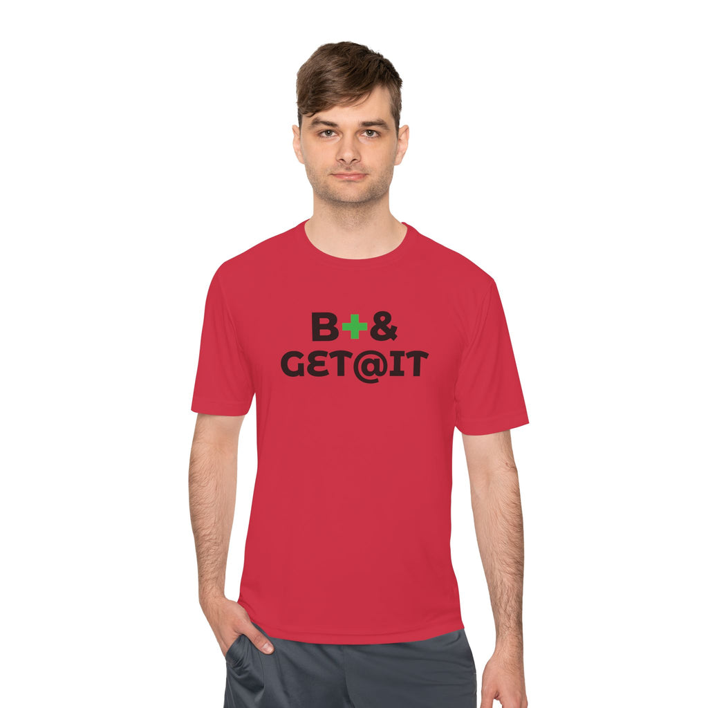 B+& GET@IT – Moisture-Wicking Performance T-Shirt | CAS+ILLO Apparel
