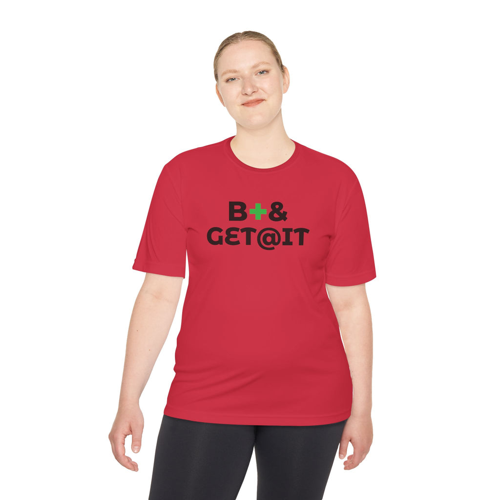 B+& GET@IT – Moisture-Wicking Performance T-Shirt | CAS+ILLO Apparel