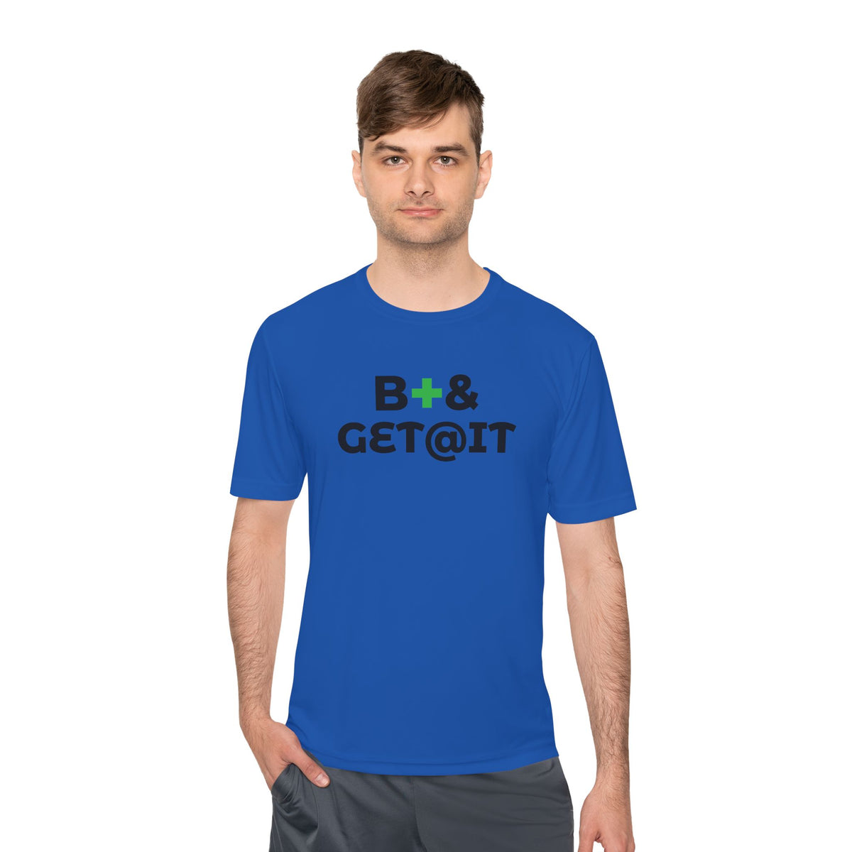 B+& GET@IT – Moisture-Wicking Performance T-Shirt | CAS+ILLO Apparel