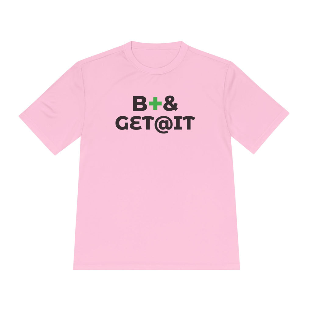 B+& GET@IT – Moisture-Wicking Performance T-Shirt | CAS+ILLO Apparel