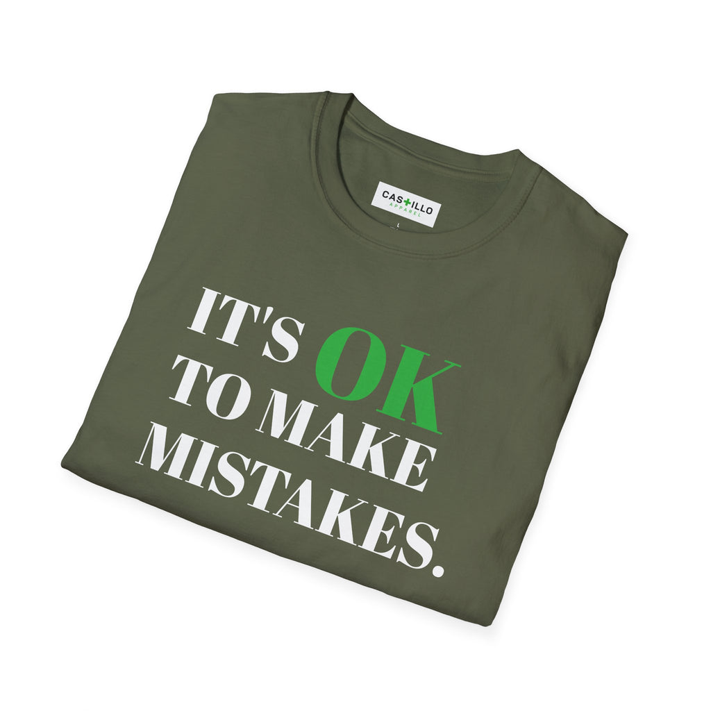It’s OK to Make Mistakes – Positive Message T-Shirt | CAS+ILLO Apparel