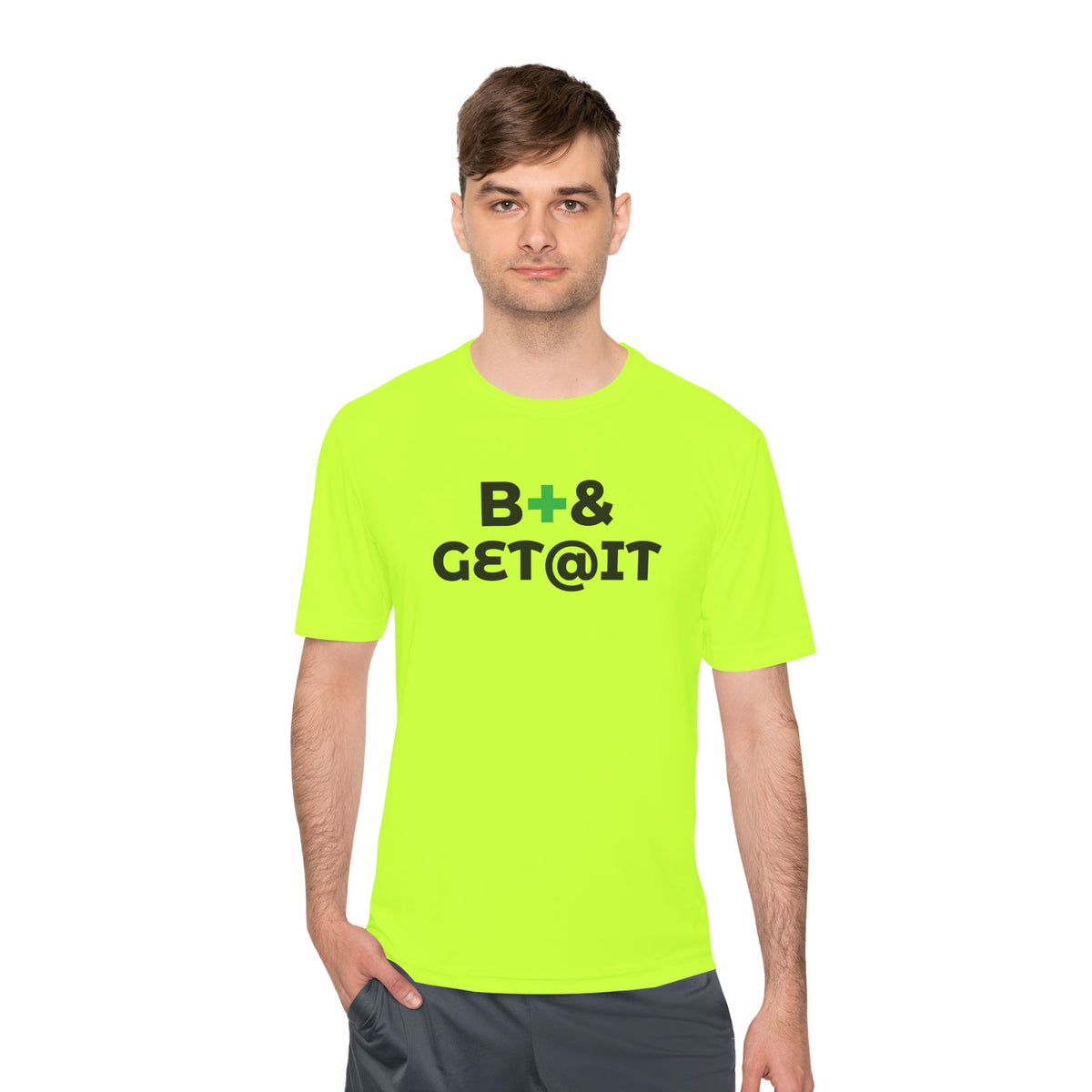 B+& GET@IT – Moisture-Wicking Performance T-Shirt | CAS+ILLO Apparel