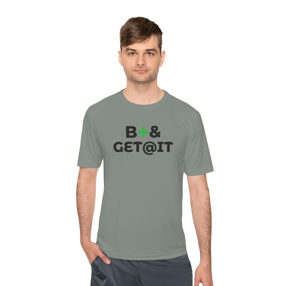 B+& GET@IT – Moisture-Wicking Performance T-Shirt | CAS+ILLO Apparel